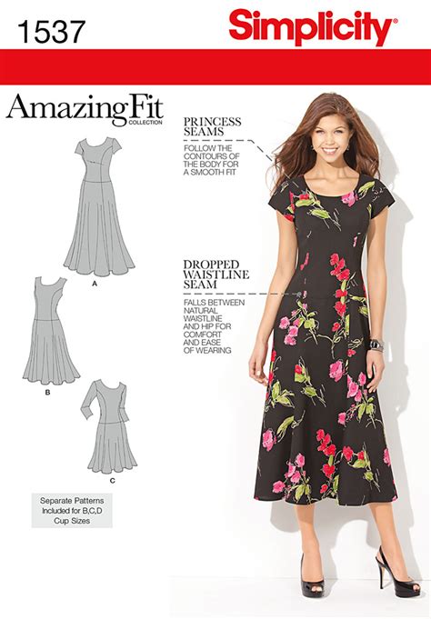 Simplicity 1537 Misses' and Plus Size Amazing Fit Dress