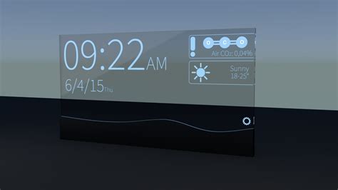 3d blend futuristic alarm clock