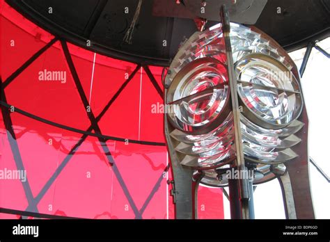 Skokholm Lighthouse Lamp Stock Photo - Alamy