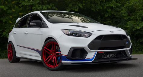 500 PS Roush Ford Focus RS Puts On Glossy Red Custom Wheels | Carscoops