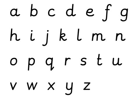 Cursive Alphabet Uk
