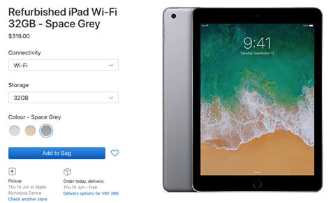 Apple Canada Restocks Refurbished 2017 32GB Wi-Fi iPad for $319 ...