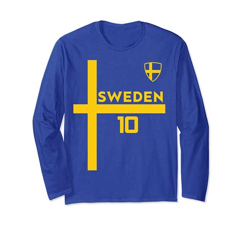 Sweden Soccer Jersey Shirt Sverige Skjorta Flag Team Stroja