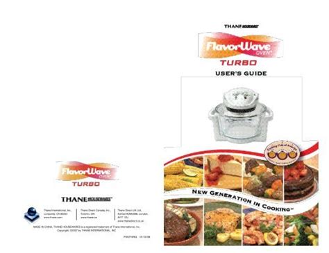 Flavorwave OvenÂ® Turbo Owner's Manual - Thane