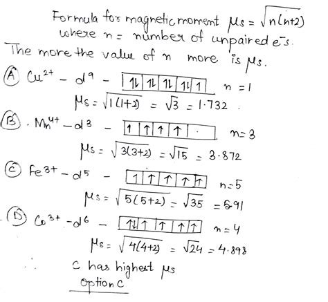 Which of the following species have maximum magnetic moment (spin only)