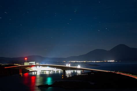 Skye Bridge at night, Kyle of Lochalsh : r/britpics