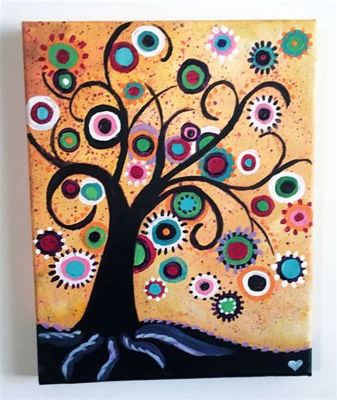 9 x 12 Tree of Life Acrylic Painting | Etsy