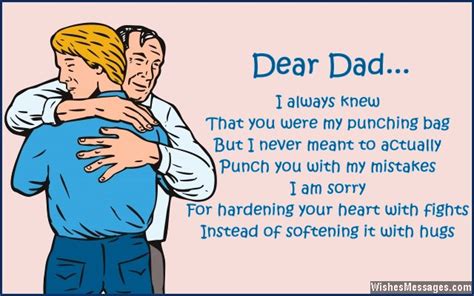 I am sorry messages for dad – WishesMessages.com