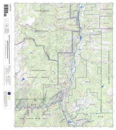 Lake City, Colorado 7.5 Minute Topographic Map map by Apogee Mapping ...