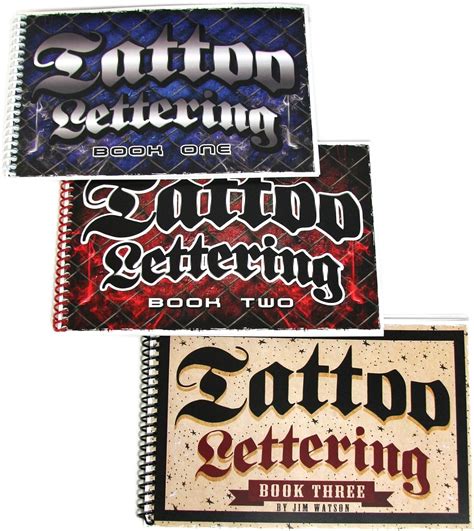 Amazon.com: Set of Three Tattoo Lettering/Flash Books - 30 Pages Each ...