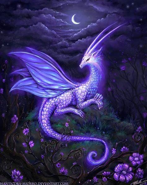 Purple & Teal Dragon... | Dragon pictures, Mythical creatures art ...