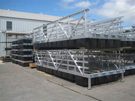 Aluminum dock sections - Mid-Cal Construction