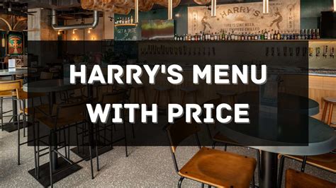 Harry's Menu with Price 2024 Singapore [UPDATED]