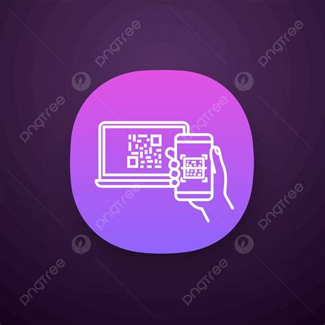 Qr Code Scanning Smartphone App Icon Smartphone Digital Scanner Vector, Smartphone, Digital ...