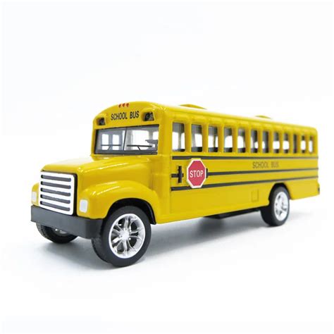 1/32 Diecast School Bus Toy Model Pull Back Zinc Alloy Metal - Buy ...