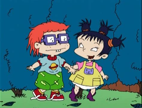 Chuckie and Kimi are so cute. Rugrats.