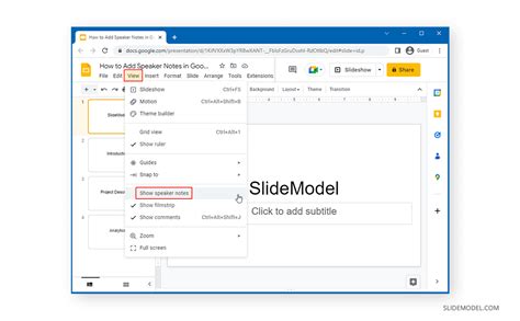 How to Add Speaker Notes in Google Slides