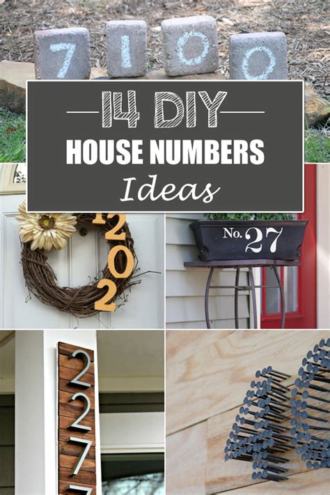 14 Creative DIY House Numbers Ideas