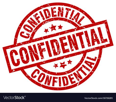 Confidential round red grunge stamp Royalty Free Vector