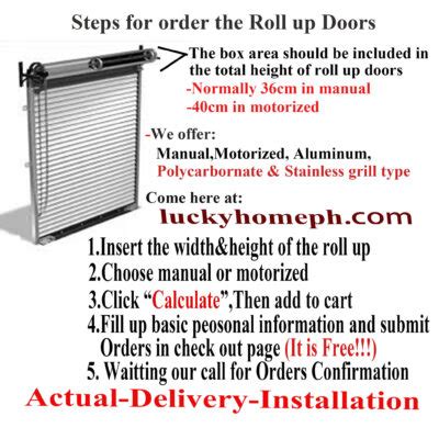 Manual Roll Up Door 12x12