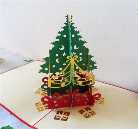 Christmas Tree and Presents - 3D Pop up Card (sku419)