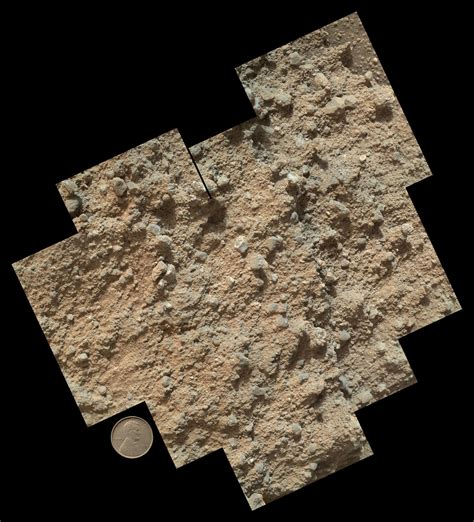 Pebbly Sandstone Conglomerate Rock at Curiosity's Waypoint 1 – NASA ...