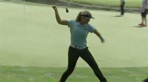 Beast-mode reaction by Brooke Henderson - Golf SWING 24/7 | Golf SWING 24/7