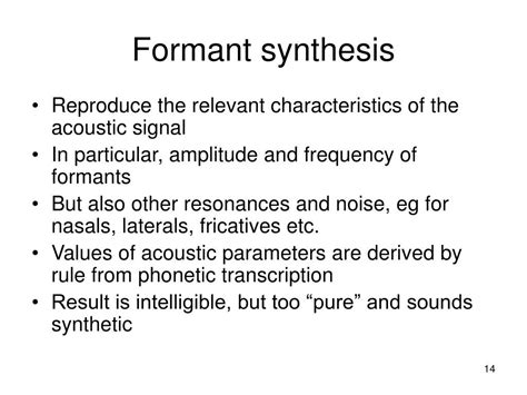 PPT - Speech synthesis PowerPoint Presentation, free download - ID:665052