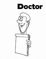 How To Draw Doctor Coloring Page  Sun Pages sketch template