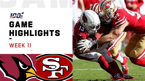 Cardinals vs. 49ers Week 11 Highlights | NFL 2019 - YouTube