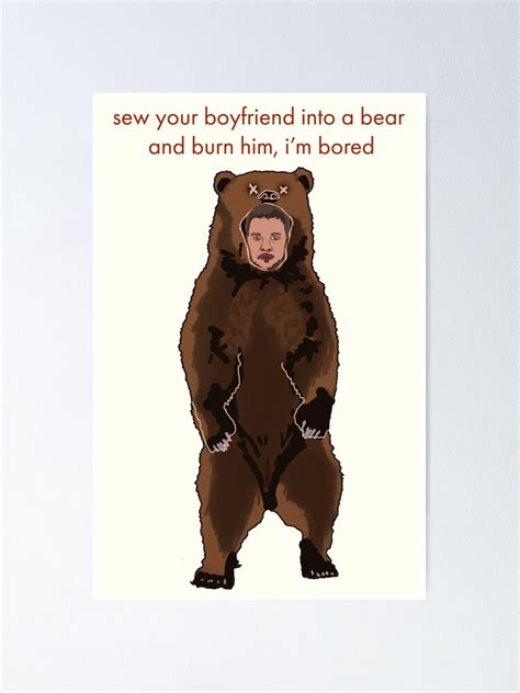 "Midsommar Christian Bear Costume" Poster for Sale by sophdrink | Redbubble