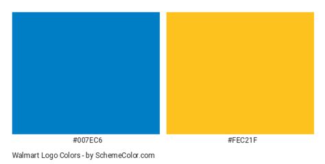 Walmart Logo Color Scheme » Blue » SchemeColor.com