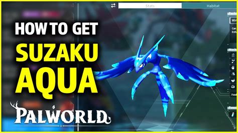 How to get Suzaku Aqua in Palworld: Location & Breeding Guide - YouTube