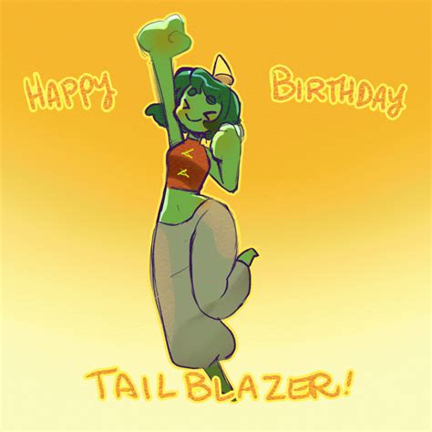 Nyuru celebrates Tailblazer's b-day! - By @hollewdz on Itaku