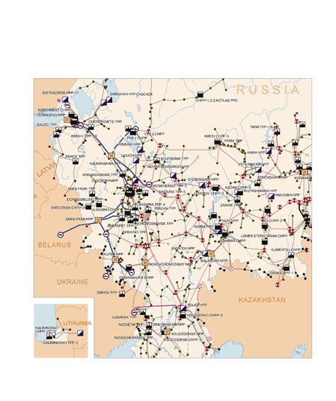 Map of Russian Electricity Grid - Russia - National Energy Grids ...