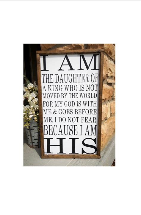 Signs With Quotes | Farmhouse Decor | Signs For Home | I am His ...