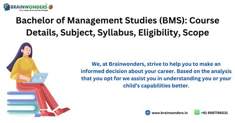 Bachelor of Management Studies (BMS): Full form, Course Details, Syllabus, Eligibility, Scope ...