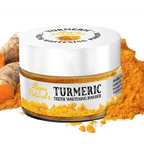 Alayna Turmeric Teeth Whitening Powder All Natural Teeth Whitener- The whitening Kit That ...