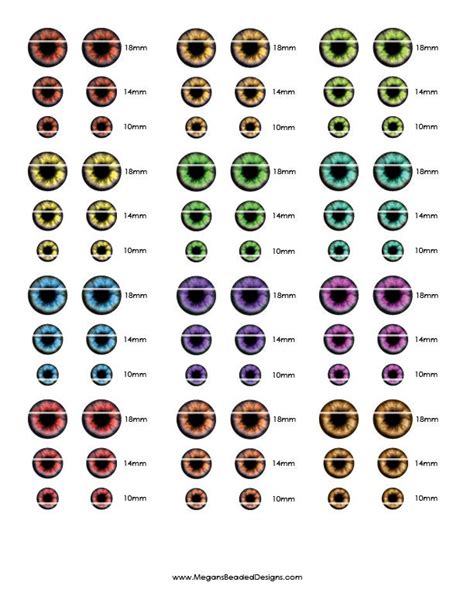 Teddy Bear Eyes Digital Collage Sheet of 12 Designs Sizes 18mm - Etsy