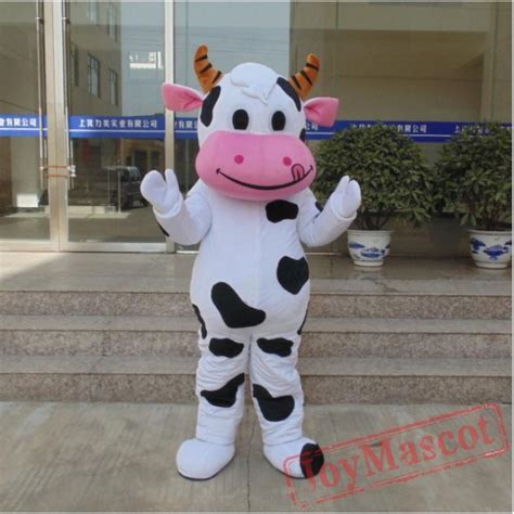 Farm Dairy Cow Mascot Costume Cartoon