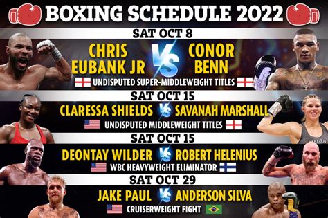 Boxing schedule 2022: Results, upcoming fights including Eubank Jr vs Benn, Jake Paul & Floyd ...