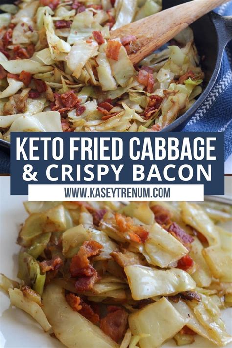 Keto Fried Cabbage with Bacon (Great for a Side Dish or Meal) - Kasey Trenum