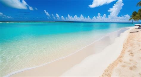 Premium AI Image | Landscape Nature panorama Beach blue sky