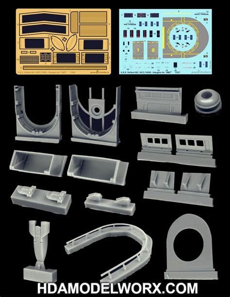 USS DEFIANT NX-74205 - HANGARS Photo etch, Resin, and Decal Set for the ...