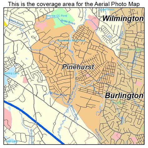 Aerial Photography Map of Pinehurst, MA Massachusetts