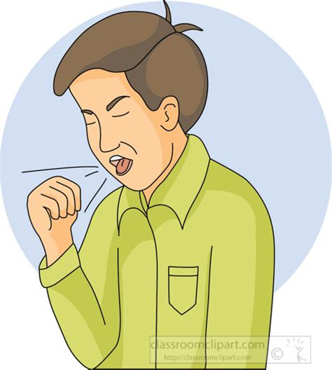 Health Clipart - boy_coughing_22612 - Classroom Clipart