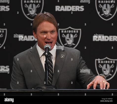 Oakland Raiders new head coach John Gruden answers at the Raiders ...