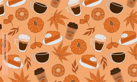 20+ Cute Autumn Wallpapers To Brighten Your Devices : Coffee, Donut ...