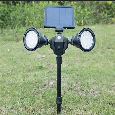 Solar Spotlight Adjustable Solar Powered Lamp In Ground Light ...