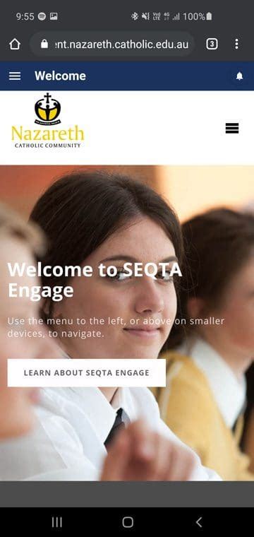 SEQTA Engage Parent Portal | Nazareth Catholic Community